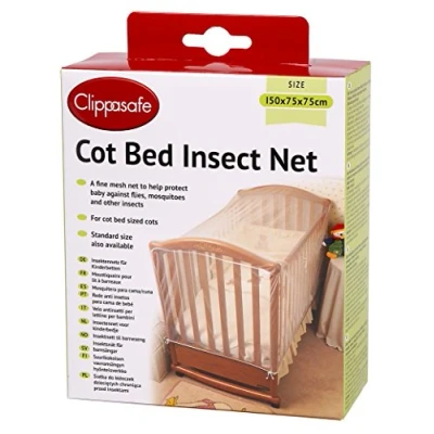Abbildung von Clippasafe Kinderbett Insektennetz, Groß (150 x75x75cm)