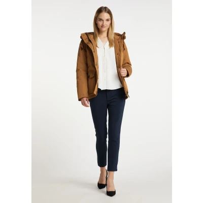 Abbildung von DREIMASTER Klassik Women&#039;s Winter Anorak L / Kamel 83% Polyester 17% Baumwolle