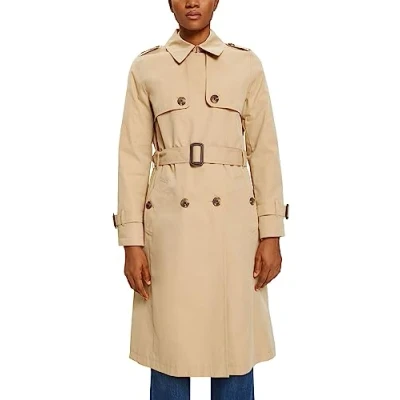 Abbildung von Esprit Classic Trenchcoat, Damen, Größe: XL, Sand