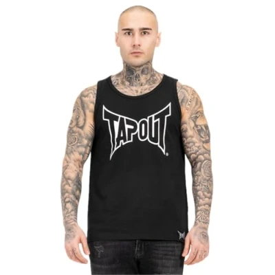 Abbildung von Tapout Normale Passform Tipton Top, Herren, Größe: 3XL, Black white