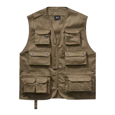 Abbildung von Brandit Weste, Herren, Größe: Medium, Olive