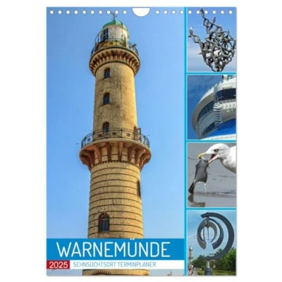 Abbildung von Sehnsuchtsort Warnemünde (Wandkalender 2025 DIN A4 hoch), CALVENDO Monatskalender