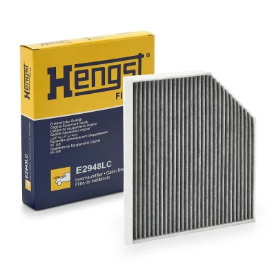 Abbildung von HENGST FILTER E2948LC Innenraumfilter Aktivkohlefilter 279 241 35 AUDI: A5 B8 Sportback, Cabrio, Q5, PORSCHE: Macan