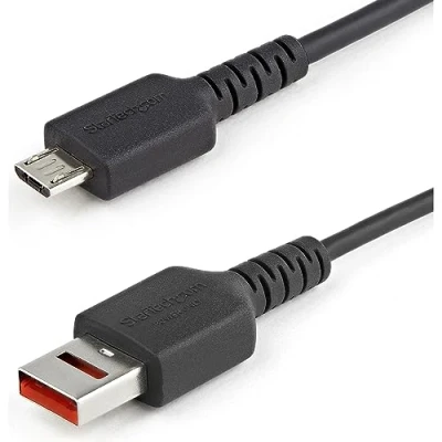 Abbildung von StarTech.com 1m USB Datenblocker Kabel A auf Micro B Sicheres Ladekabel keine Datenübertragung/Power Only für Handy/Tablet Datenblockierung (USBSCHAU1M)