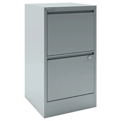 Abbildung von Bisley Home Filer, 2 HR Schubladen, Metall, 355 Silber, 40 x 41.3 67.2 cm