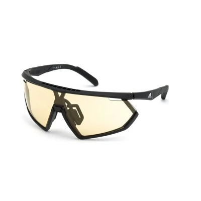 Abbildung von Adidas Sport Herren SP0001 02E Gläser SONNENBRILLEN Plastik Braun Maske Photochromatisch