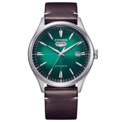 Abbildung von Citizen Automatikuhr NH8390 03XE, Armbanduhr, Herrenuhr, Lederarmband, Datum