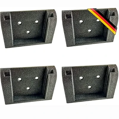 Abbildung von ULROAD 4 Stück Akku Halterung für Metabo CAS 18V Li On Wand Halter Werkstatt Wandhalterung 625367000 625342000 625369000 625592000