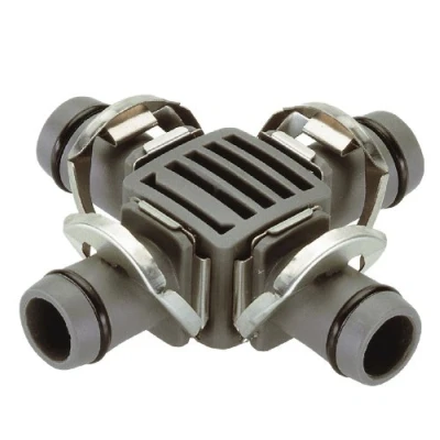 Abbildung von GARDENA Micro Drip System Kreuzstück 13 mm (1/2&quot;): Praktischer Rohrverbinder zur Abzweigung des Verlegerohrs (Art. Nr. 1346, 1347) (8339 20) 2 Stück