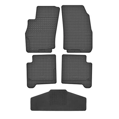Abbildung von Fußmatten Vorne, Hinten + Tunnel Matte 5er Set für FIAT Linea 2007 2018 Gummi Gummimatten