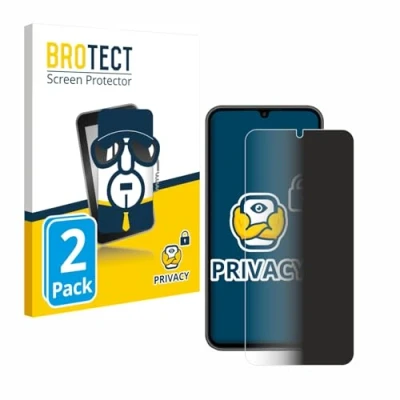 Abbildung von BROTECT (2 Stück Anti Spy Blickschutzfolie für Samsung Galaxy A34 5G Privacy Screen Protector [Displayschutz Folie, Sichtschutz, Blaulichtfilter]