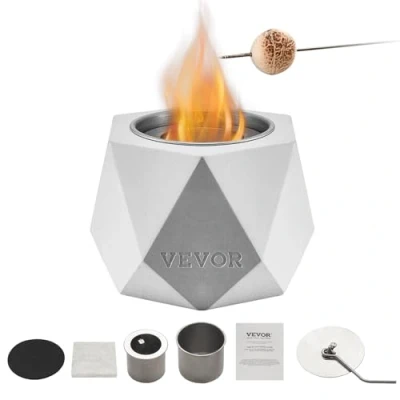 Abbildung von VEVOR Feuerstelle Feuerschale Feuerkorb Rauchfrei Holzfeuerschale 125x117x105mm