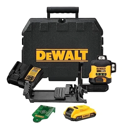 Abbildung von DeWALT DCLE34031D1 QW, 40 m, 3 mm/m, 360, Line level, Black, Yellow