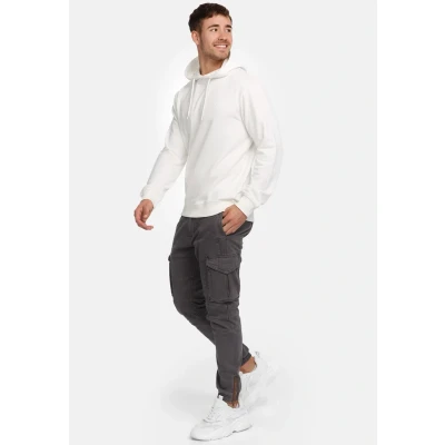 Abbildung von Indicode Jeans Simpson Kapuzenpullover, Herren, Größe: Small, Offwhite