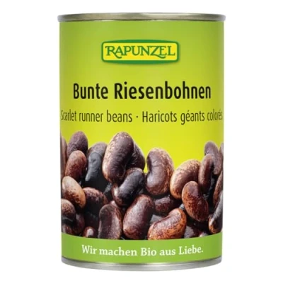 Abbildung von Rapunzel Bunte Riesenbohnen in der Dose 0,4 kg 6er Pack