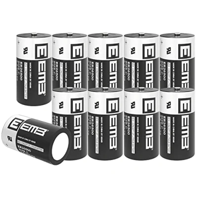 Abbildung von EEMB ER26500 C Size 3.6V Lithium Batterie High Capacity Li SOCL₂ Nicht wiederaufladbar Akkus LS26500 SB C01 TL 2200 für TPMS Pkw Reifendrucküberwachung, Smartcard Instrument, Stromzähler(10)