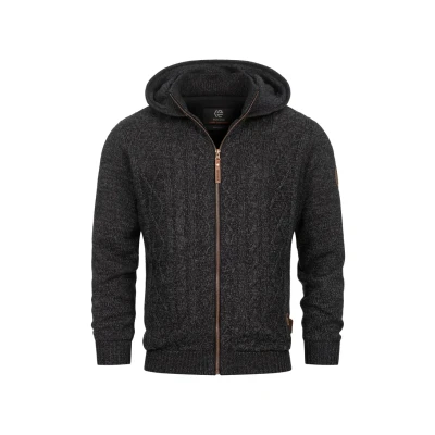 Abbildung von Indicode Jeans Strickjacke, Herren, Größe: Small, Black