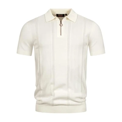 Abbildung von Indicode Jeans Insago Poloshirt, Herren, Größe: Medium, Offwhite