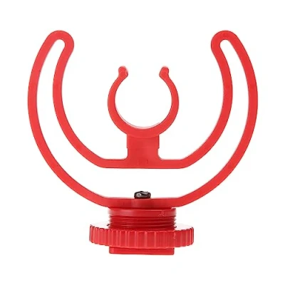 Abbildung von Universals MicShock Mount Cold Shoe Adapter Kunststoff Mikrofon Halterung Ersatz für Schrotflinten Mikrofone Shock Halterungen Minis