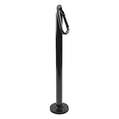 Abbildung von LFJ Gewichtsplatte Ladestift mit Karabiner, Fitness Olympic Weight Plate Loading Pin Home Gym Workout Gewichte Hubhalter Ständer Rack Stahl (Olympic Plattenlader)