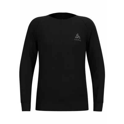 Abbildung von Odlo Kinder Funktionsunterwäsche Langarm Shirt MERINO 200 KIDS, black, 140