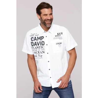 Abbildung von CAMP DAVID Kurzarmhemd, mit Karo Struktur