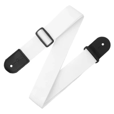 Abbildung von Levy&#039;s M8POLY WHT Gitarrengurt aus Polypropylen, 5,1 cm breit, weiß