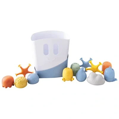 Abbildung von Ubbi Freestanding Bath Toy Organizer Caddy with Removable Drying Rack Bin and Scoop for Toddlers Baby