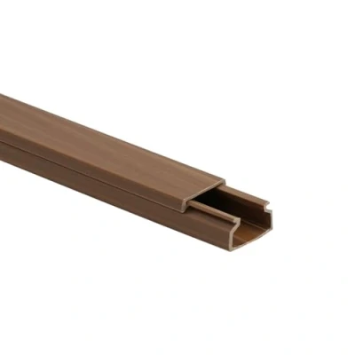 Abbildung von 10m KOMIB Kabelkanal/Kabelkanäle/Kabelführung Verschiedene Größen und Farben Schraubbar 5 x 2m Stangen (Braun Holz Design, 20 10 mm)