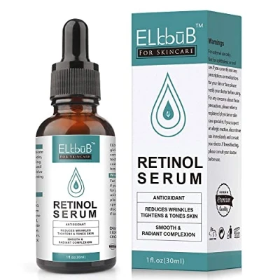 Abbildung von Retinol Serum Gesicht mit Retinol, Hyaluronsäure und Vitamin E Strahlende, Ebenmäßige Haut Falten Weg Soforteffekt, Hautpflege