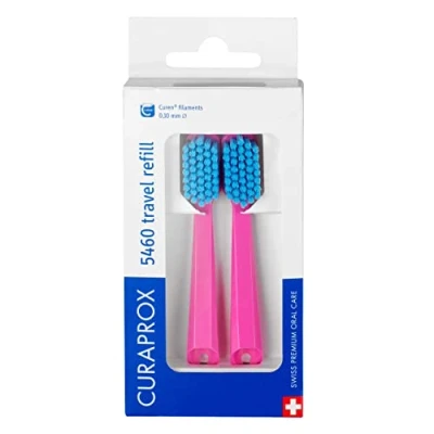 Abbildung von Curaprox CS 5460 Refill FOR Travel SET ZahnpflegeZubehör, Größe: One Size, Pink