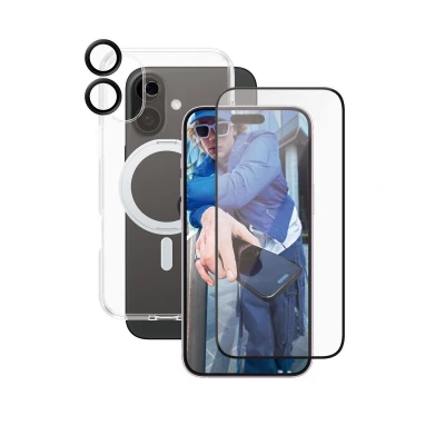 Abbildung von 0 CARE by PanzerGlass® Feature 3 in 1 Ceramic Schutzset für iPhone 16 Plus