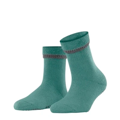 Abbildung von FALKE Damen Cuddle Pads W HP Baumwolle Wolle Rutschhemmende Noppen 1 Paar Stoppersocken, Grün (Fjord 7475), 35 38