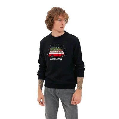 Abbildung von Trendyol Strickpullover, Herren, Größe: Large, Navy blue