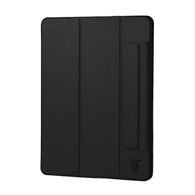 Abbildung von TORRO Smart Hülle kompatibel mit iPad Mini 7/6 7. / 6. Generation (2024/2021) Folio Leder magnetische Case Auto Wake/Sleep und Stand Funktion (Schwarz)