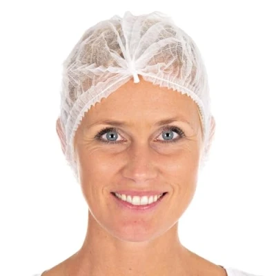 Abbildung von HYGONORM Klipphaube Light, im Beutel, 1 Karton = 10 Packungen 1000 Stück, 50 cm, weiß