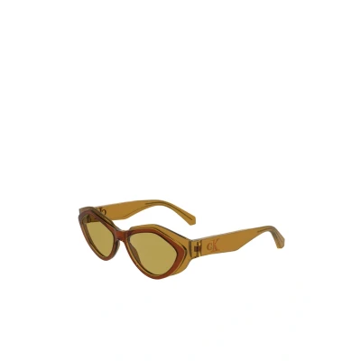 Abbildung von CALVIN KLEIN JEANS Damen CKJ24621S Sonnenbrille, Brick/Amber, Einheitsgröße