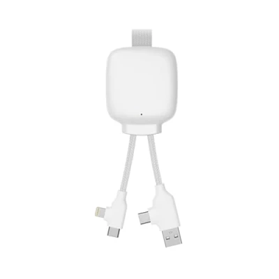 Abbildung von Multi Connector USB Kabel 4 in 1 Universalladegerät Und Externe Batterie 3000 mAh Aus Recyceltem Kunststoff Xoopar Gamma Lite Schwarz