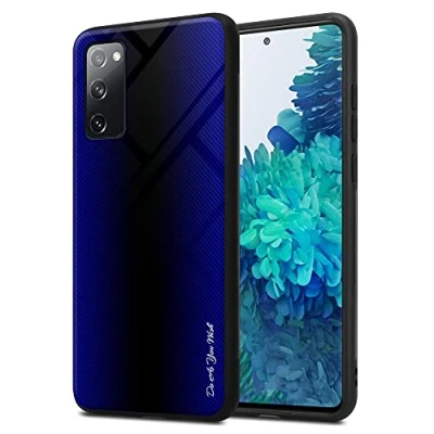 Abbildung von Cadorabo Hülle kompatibel mit Samsung Galaxy S20 FE Schutzhülle TPU Silikon Case Glas Slim Kratzfest Weiche Gummi Rundumschutz für in Lila