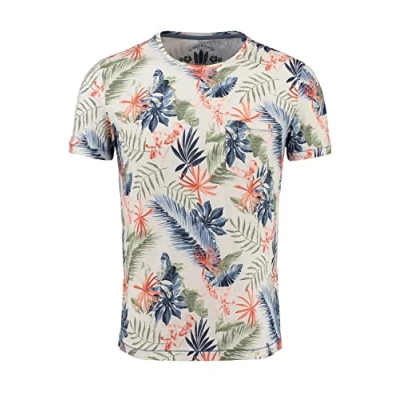 Abbildung von KEY LARGO Herren MT Santa FE Round T Shirt, Offwhite (1001), M