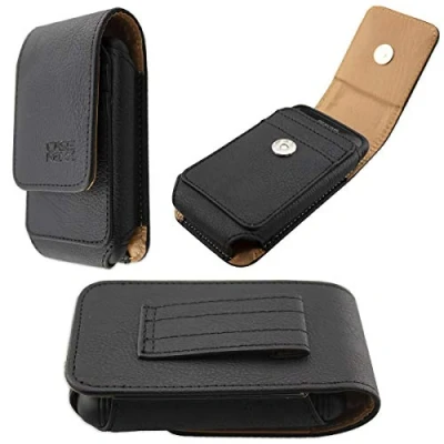 Abbildung von caseroxx Ledertasche mit Gürtelschlaufe für Dexcom G6 Receiver, Tasche (Ledertasche in schwarz)