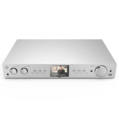 Abbildung von Hama HiFi Tuner FM,DAB DAB+,Internetradio, Bluetooth Receiver &amp; Transmitter (Bluetooth, WLAN, mit Timer, Weckfunktion, Farbdisplay, Spotify und Amazon Music hören)