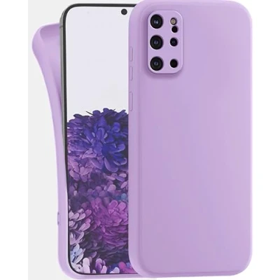 Abbildung von MyGadget Hülle für Samsung Galaxy S20 Plus robuste Silikon Schutzhülle TPU Case Slim Silikonhülle Back Cover Kratzfest Handyhülle Matt Lila