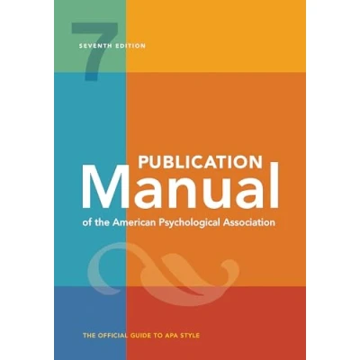 Abbildung von Publication Manual of the American Psychological Association: 7th Edition, Official, 2020 Copyright