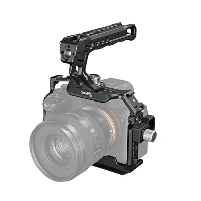 Abbildung von SMALLRIG A7 IV Käfig Cage mit oberem Griff und HDMI Kabelklemme, Basis Kit für Sony Alpha 7 IV/Alpha S III 3668