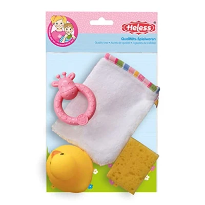 Abbildung von Puppen Waschhandschuh mit Zubeh&ouml;r