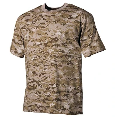 Abbildung von MFH US T Shirt, halbarm,170 g/m² (DE/NL/SE/PL, Alphanumerisch, 3XL, Regular, digital Desert)