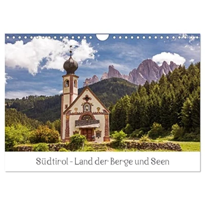 Abbildung von Südtirol Land der Berge und Seen (Wandkalender 2025 DIN A4 quer), CALVENDO Monatskalender