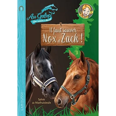 Abbildung von Roman AU GALOP, une année à cheval Il faut sauver Nox et Zach: A la recherche de Zach