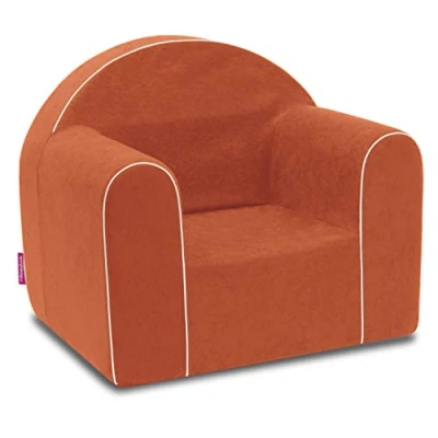 Abbildung von Mini Kindersessel Kinder Babysessel Baby Sessel Sofa Kinderstuhl Stuhl Schaumstoff Umweltfreundlich (Orange)